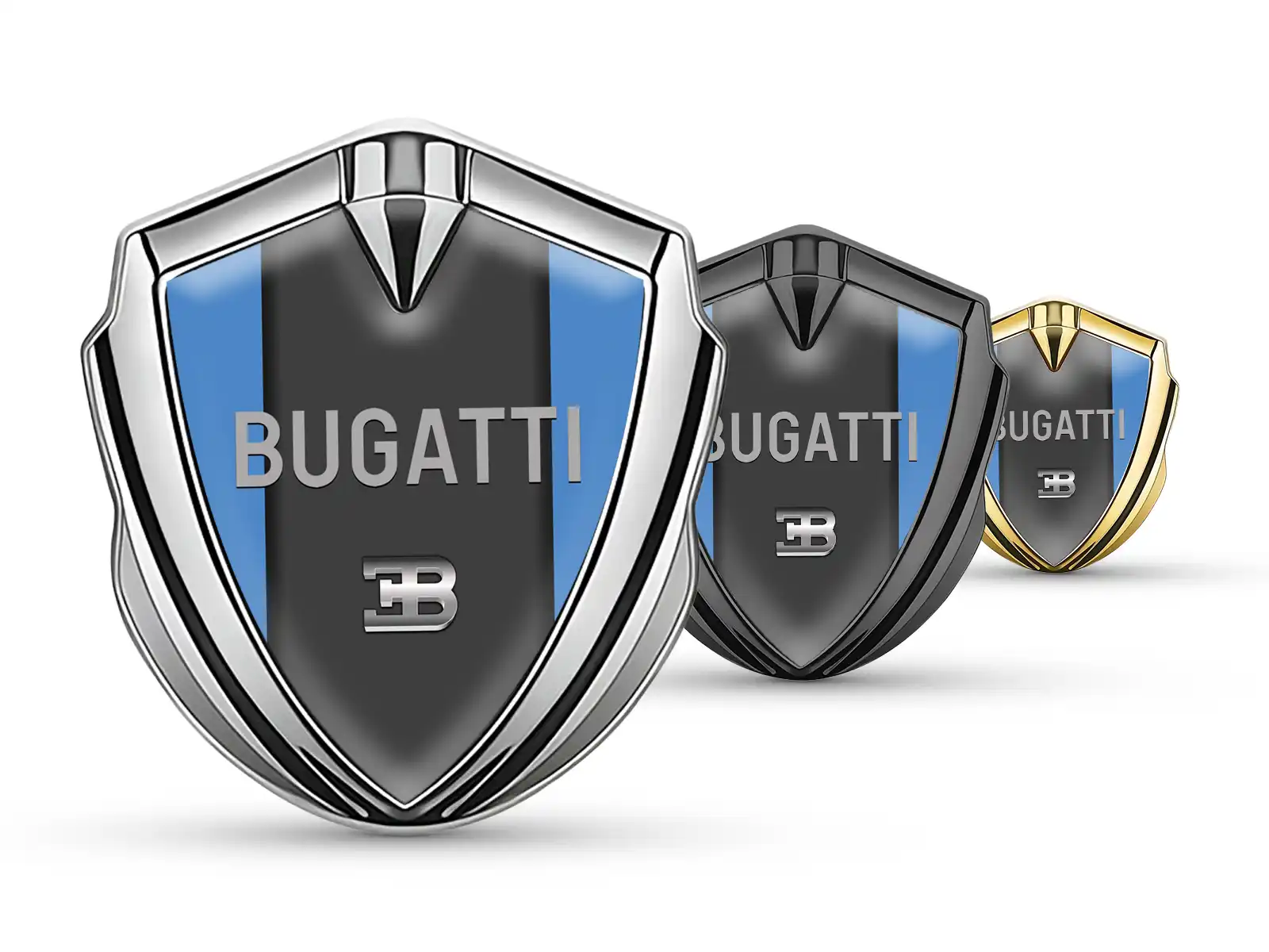 Bugatti Silikon Emblem Abzeichen Tuning Stil Glänzend Finish